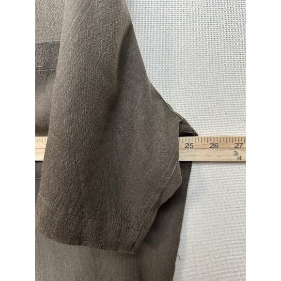 100% Silk Hawaiian Floral Shirt Short Sleeve Men's Size XL Caribbean Joe Brown - Picture 9 of 10